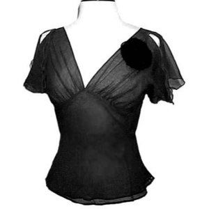 RARE Trashy Diva 1930s Silk Starlet Blouse